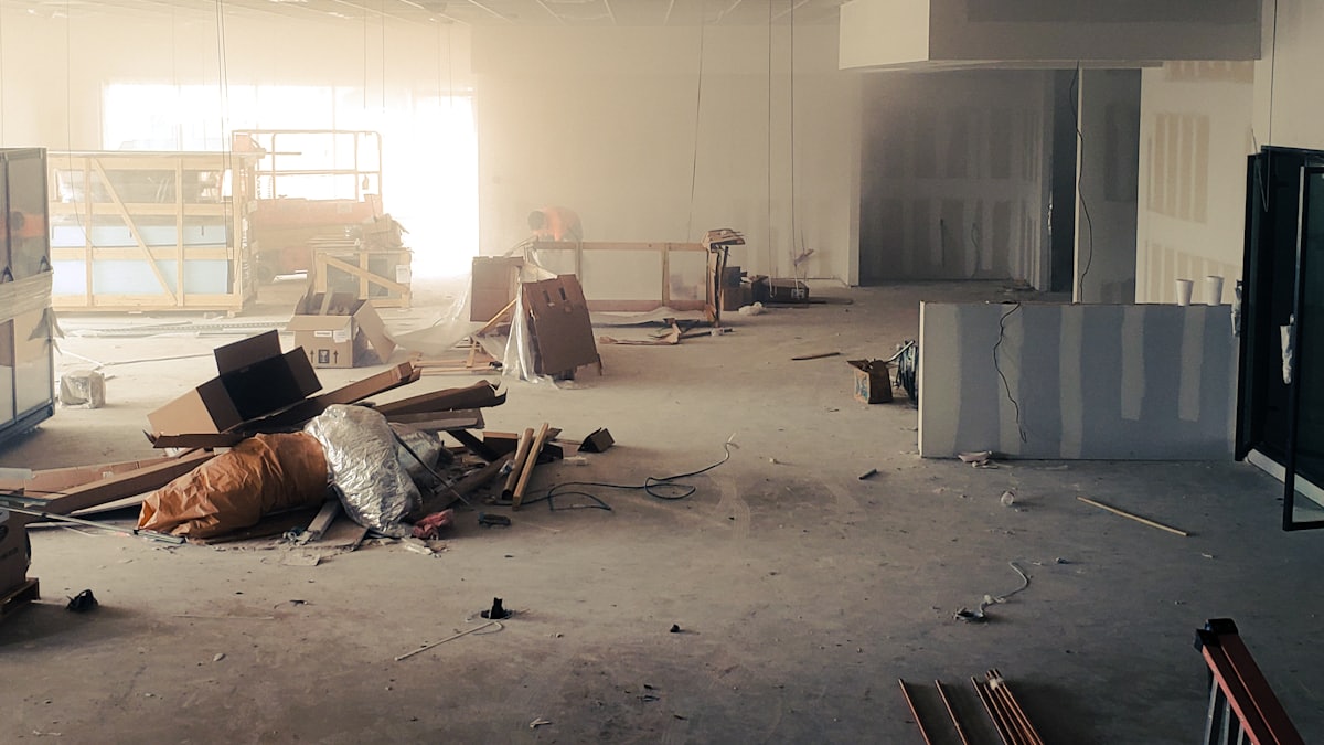 Restaurant space mid-fit-out before opening